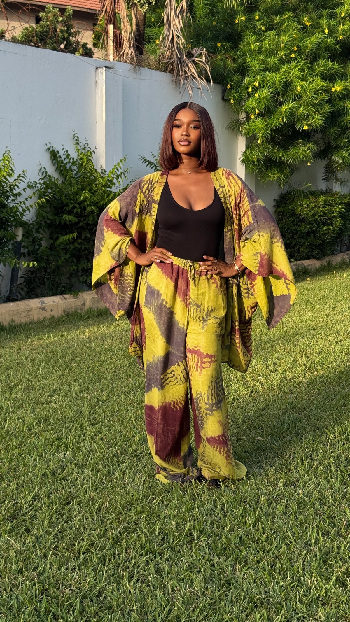 Amara Set (Brown & Yellow)