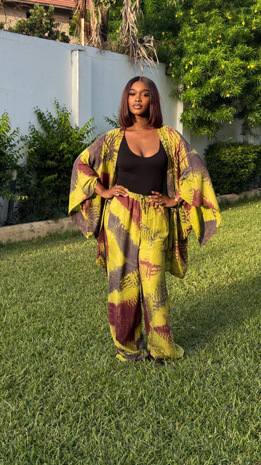 Amara Set (Brown & Yellow)